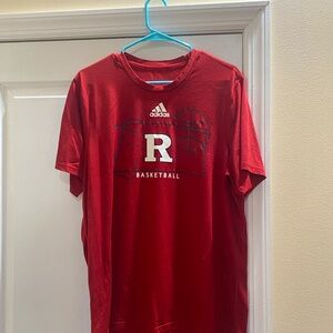 Adidas Rutgers Scarlet Knights Basketball SS Tee XL